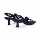 Sandalia Mini Circulos Azul  BIBI LOU