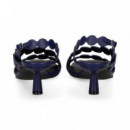 Sandalia Mini Circulos Azul  BIBI LOU