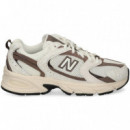 DEPORTIVO PRINT MALLA MARRON+BLANCO