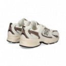 DEPORTIVO PRINT MALLA MARRON+BLANCO