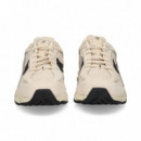 DEPORTIVO N NEGRO ANTE+MALLA BEIGE