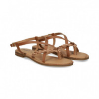 Esclava Cruzada Beige+cuero  TWEST