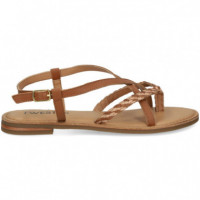 Esclava Cruzada Beige+cuero  TWEST