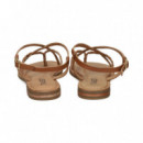 Esclava Cruzada Beige+cuero  TWEST
