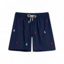 Polo RALPH LAUREN - Woven-shorts - Newport Navy W Flag Aoe - 710A13007001/NEWPORT Navy W Flag Aoe