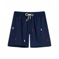 Polo RALPH LAUREN - Woven-shorts - Newport Navy W Flag Aoe - 710A13007001/NEWPORT Navy W Flag Aoe