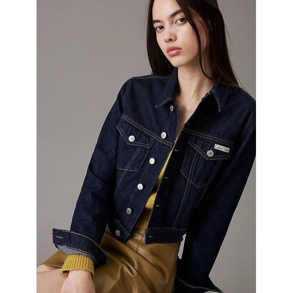 Cropped 90 S Denim Jacket Denim Rinse  CALVIN KLEIN