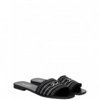KARL LAGERFELD - Skoot Iii Border Slide - B00 - KL80411C/B00