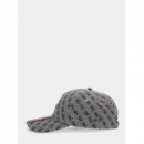 Gorra Guess Boston gris estampado 4G