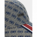 Gorra Guess Boston gris estampado 4G