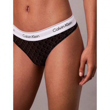 Thong Seamless Emblem+black/ashford Gray  CALVIN KLEIN