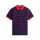 Tjm Reg Stripe Polo Ext Dark Night Navy  TOMMY JEANS