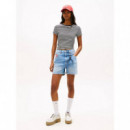 Mom Short Rwb BJ8131 Denim Medium  TOMMY JEANS