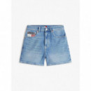Mom Short Rwb BJ8131 Denim Medium  TOMMY JEANS