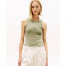 Tjw Slim Sh Tonal Flag Tank Bay Leaf  TOMMY JEANS