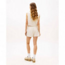 Tjw Tie Side Linen Blouse White Clay / S  TOMMY JEANS