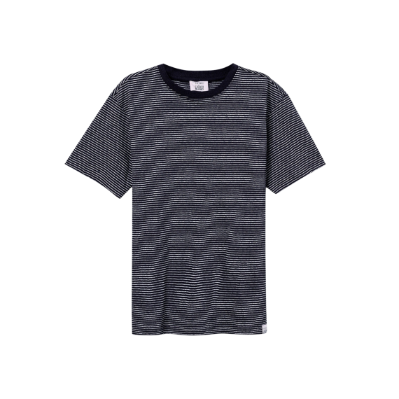 Camisetas Hombre Camiseta TIFFOSI Fox Rayas Azul Marina