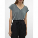 Camiseta VERO MODA Filli Balsam Green Dark Green