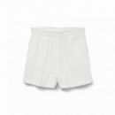 Pantalones Cortos Shorts VERO MODA Natali Snow White Clear White