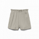 Pantalones Cortos Shorts VERO MODA Natali Silver Lining