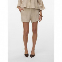 Pantalones Cortos Shorts VERO MODA Natali Silver Lining