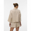 Pantalones Cortos Shorts VERO MODA Natali Silver Lining
