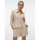 Pantalones Cortos Shorts VERO MODA Natali Silver Lining