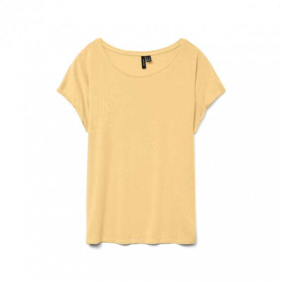 Top Camiseta VERO MODA Plain Golden Haze Medium Yellow