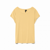 Top Camiseta VERO MODA Plain Golden Haze Medium Yellow