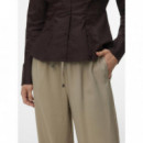 Pantalones Mujer Pantalones VERO MODA Loose Laurel Oak Medium Grey