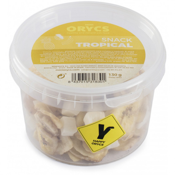 ORYCS Roedor Snack Tropical 150 Gr
