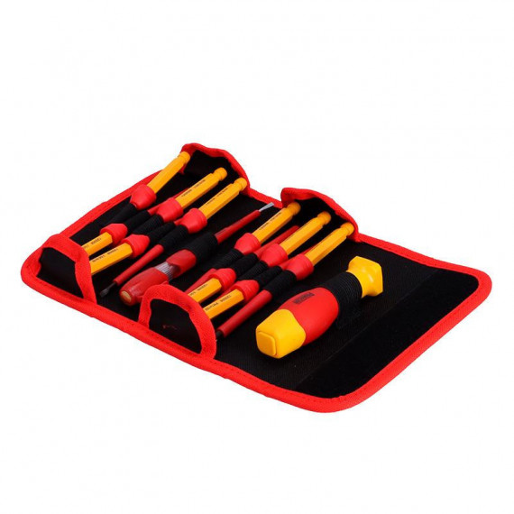 Juego Destornilladores Intercambiables 1.000V PAMACON 12 Pcs