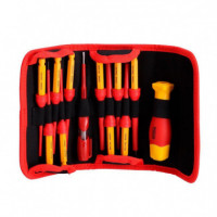 Juego Destornilladores Intercambiables 1.000V PAMACON 12 Pcs
