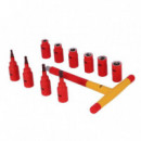 Juego de Vasos 3/8" con Llave en T 1.000V PAMACON 11 Pcs