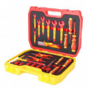 Juego Destornilladores + Alicates + Vasos 3/8" 1.000V PAMACON 25 Pcs