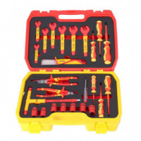 Juego Destornilladores + Alicates + Vasos 3/8" 1.000V PAMACON 25 Pcs