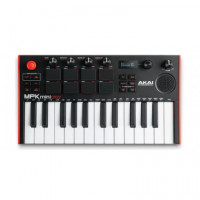 Teclado AKAI Controlador 25 Teclas USB Pad Altavoz
