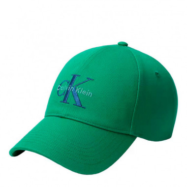 Gorra de Sarga con Logo Monograma Bordado  CALVIN KLEIN