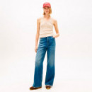 Camiseta de tirantes slim acanalada