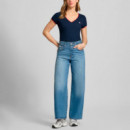 CAMISETA SLIM BADGE V-NECK