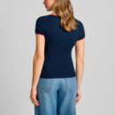 CAMISETA SLIM BADGE V-NECK