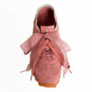 Zapatillas de running de ante con organza