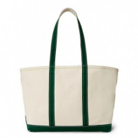 Bolso Tote de Loneta con Big Pony  RALPH LAUREN