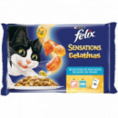 FELIX Gato Adulto Sensations Sal, Gambas y Trucha 85 Gr