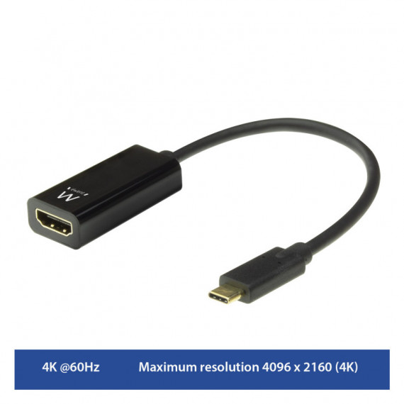 ADAPTADOR EWENT CONVERSOR USB-C MACHO A HDMI HEMBRA