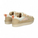 DEPORTIVO MALLA+TEXTIL+SERRAJE BEIGE