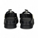 Sandalia Plataforma Acordonado Negro  UGG