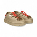 Sandalia Plataforma Acordonado Cuero  UGG