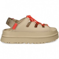 Sandalia Plataforma Acordonado Cuero  UGG