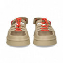 Sandalia Plataforma Acordonado Cuero  UGG